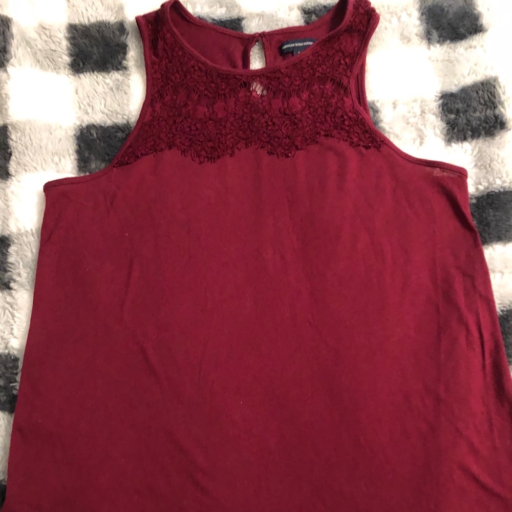 American Eagle Lace-trimmed Tank